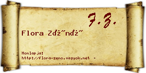 Flora Zénó névjegykártya